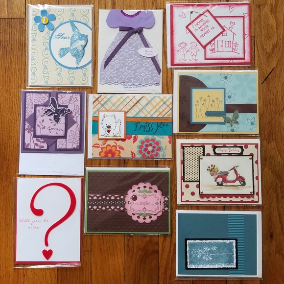 🎁3/$20 Blank Handmade Cards - Picture 1 of 7